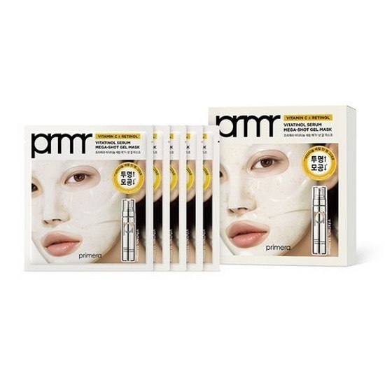 ビタチノール セラム メガショット ゲルマスク 5枚 速光マスク 5,536円