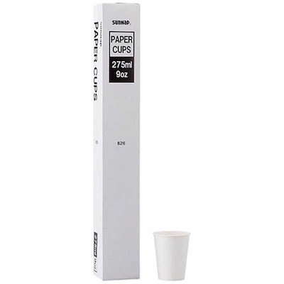 他サイト： ホワイトカップ 紙コップ 275ml 100個入り 業務用の商品画像