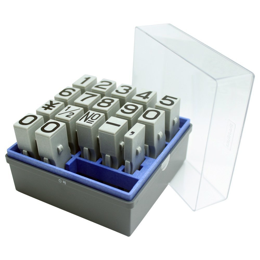 （まとめ買い）柄付ゴム印連結式セット 数字 ゴシック体 0号 GRN-0G [x3]