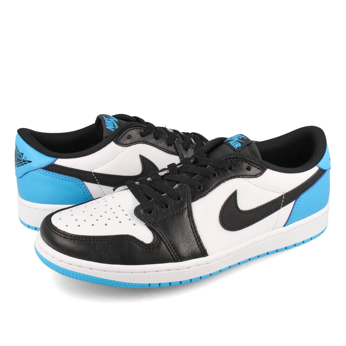 AIR JORDAN 1 LOW OG WHITE/DARK POWDER BLUE/BLACK 【UNC】