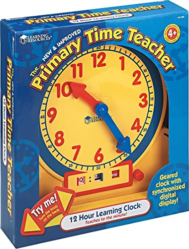 ラーニング リソーシーズ Primary Time TeacherTM 12-Hour Learning Clock(R) デジタル＆アナログ 学習時計 デモ用 LER 2996