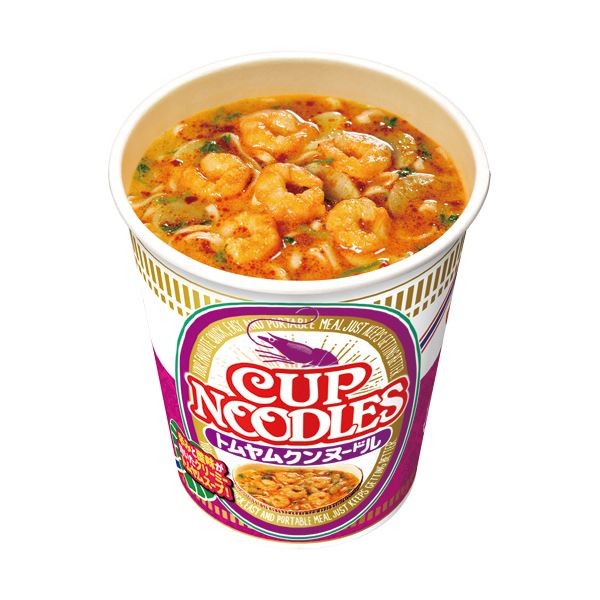 （まとめ）日清食品 カップ ヌードルトムヤムクンヌードル 75g 1ケース（12食）[x2セット]