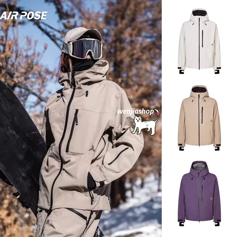 スノーボードウェアジャケットアウター単品メンズレディース男女兼用防水20000mmトップススノボウェアスノーウェアスキーウェアスノボーウェア韓国風保温防雪防水防寒
