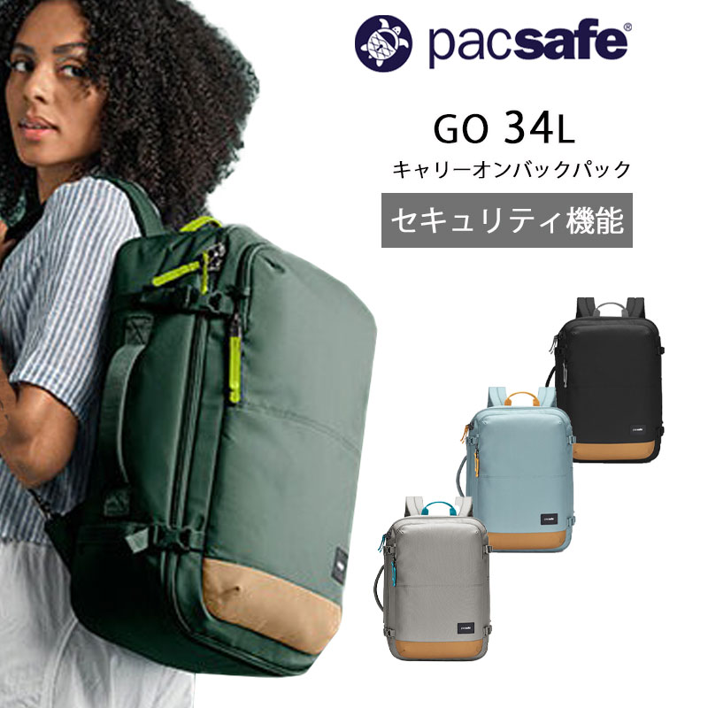 GO キャリーオン バックパック 34L リュック 防犯機能 セキュリティ機能 旅行 トラベル ビジネス 出張 海外旅行 スキミング防止 盗難防止 ゴー