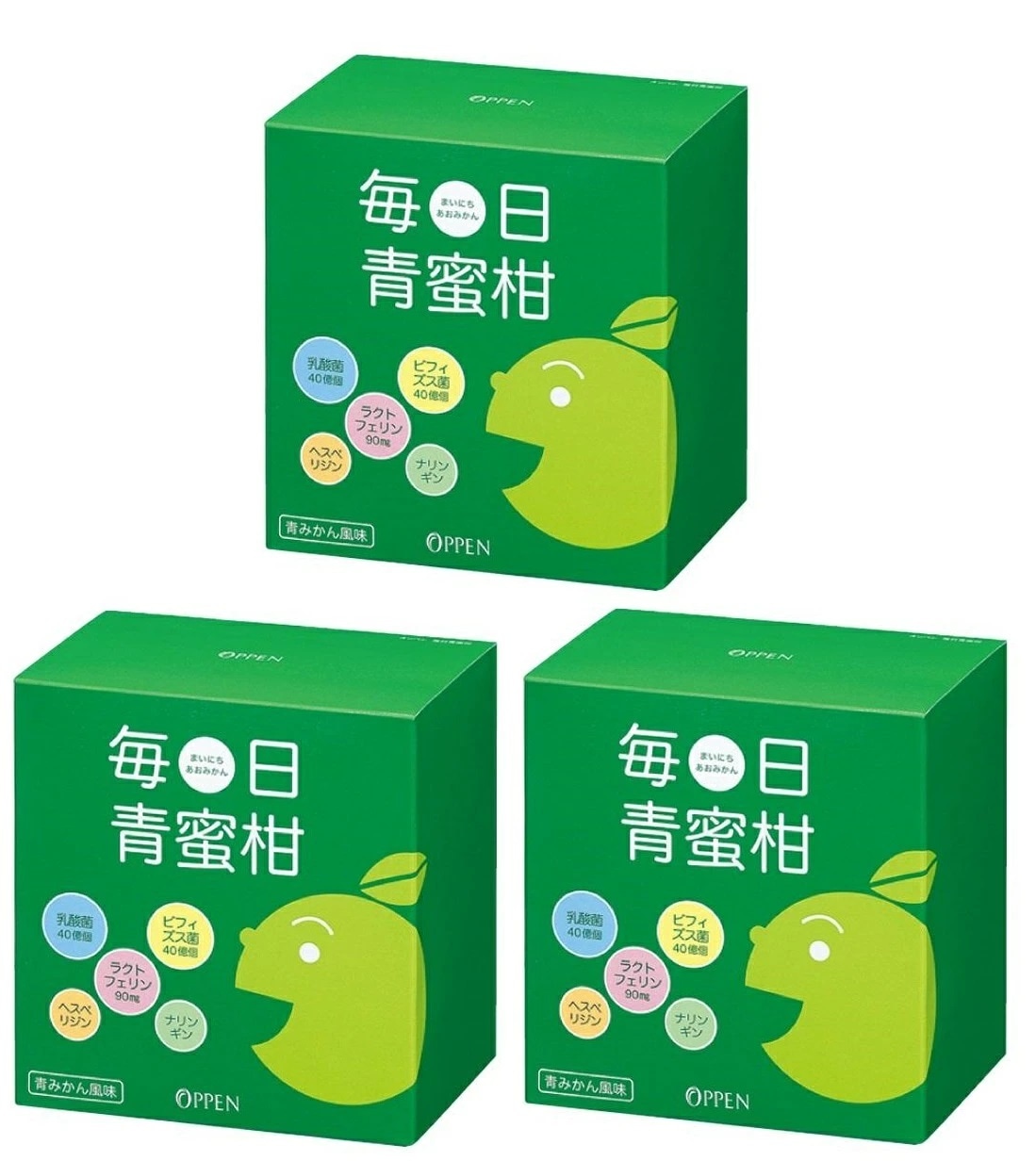 【オッペン化粧品】毎日青蜜柑(まいにちあおみかん)乳酸菌 ビフィズス菌 配合 60包 3箱入