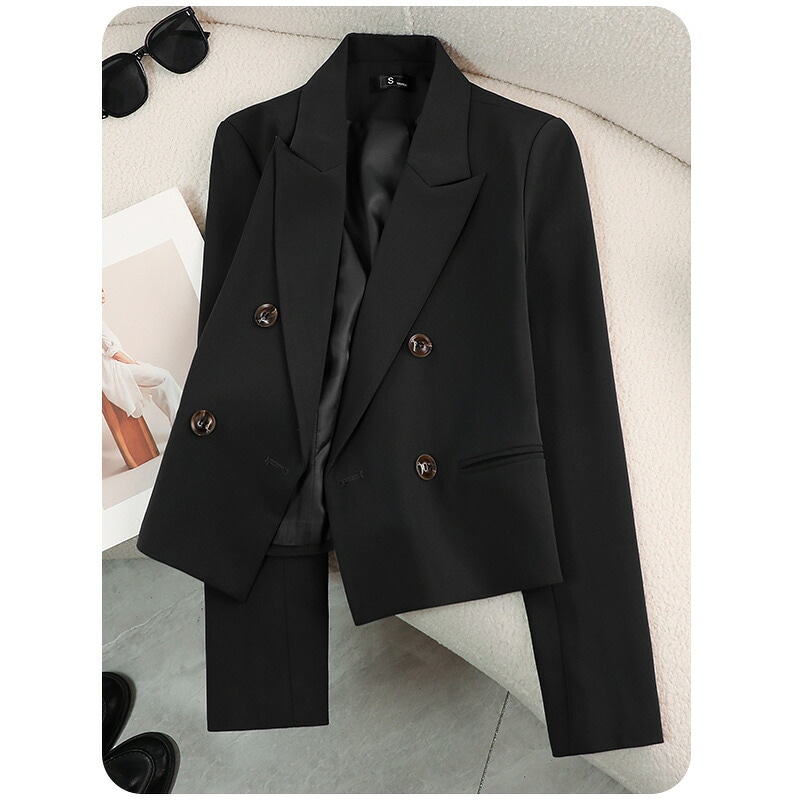 ショートジャケット レディース 無地 秋季 面接用 高級感 おしゃれ カジュアル