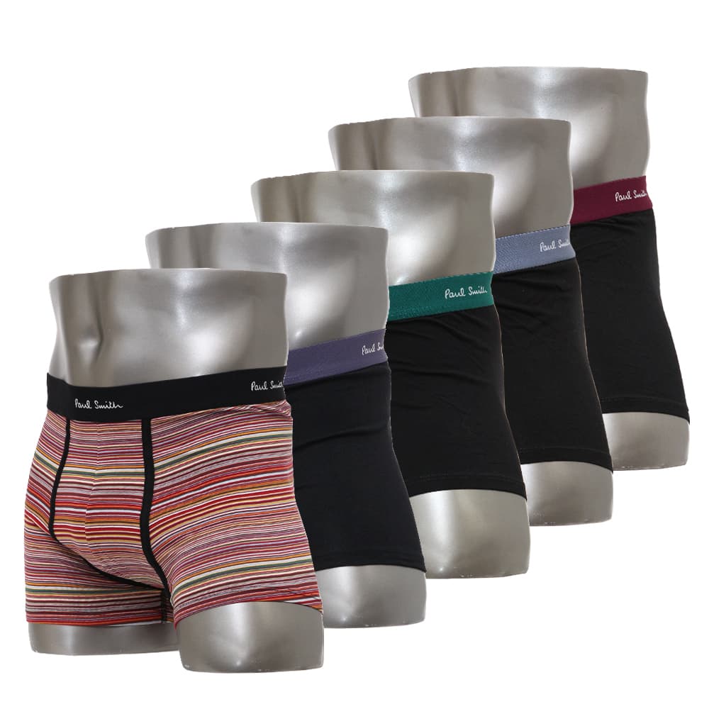 ポールスミス ボクサーパンツ 5枚セット 前閉じ 5枚組 Paul Smith Men s Trunk 5pack S/M/Lサイズ M1A-914-M5PK2-79