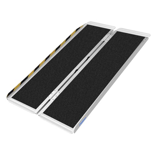 Ruedamann スロープ 車椅子 長さ152cm 幅76cm 車椅子 スロープ 耐荷重300kg 折りたたみ車椅子スロープ 滑り止めアルミス 24,729円