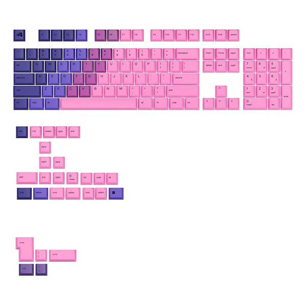 キーキャップセット 英語配列メカニカルキーボード対応 MX互換キースイッチ 130個入 GLO-KB-ACC-KC-GPBT-G