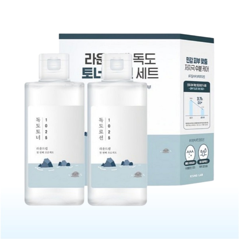[低刺激保湿トナー ローション 企画セット 韓国人気] 独島トナー200ml+ローション200ml 1セット 海洋深層水 ヒアルロン酸 肌鎮静 保湿膜 しっとりとした 保湿ローション マイルドケア