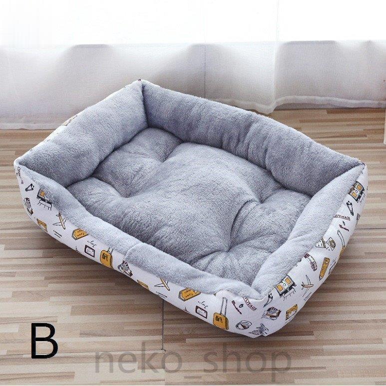 新作先行発売ベッド 寝床 ふわふわ ペット 犬 犬ベッド ボリューム 矩形 犬用品 洗える 厚手 小/中/大型 猫 暖かい 冬用 防寒 ペット用ベッド ドッグベッド ペットソファ【短納期】