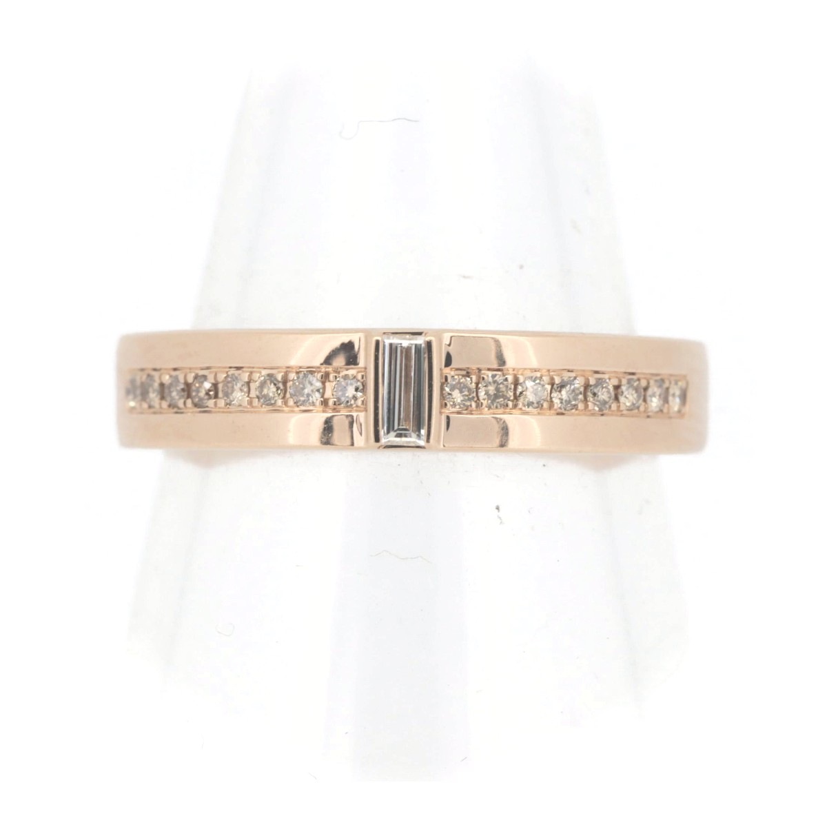 ベルシオラ ダイヤモンド リング 指輪 11号 0.15CT K18PG(18金 ピンクゴールド) 質屋出品