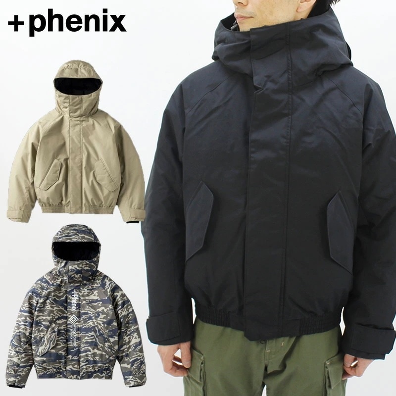 プラス フェニックス + phenix ゴアテックスダウンジャケット GORE DOWN BOMBER JACKET