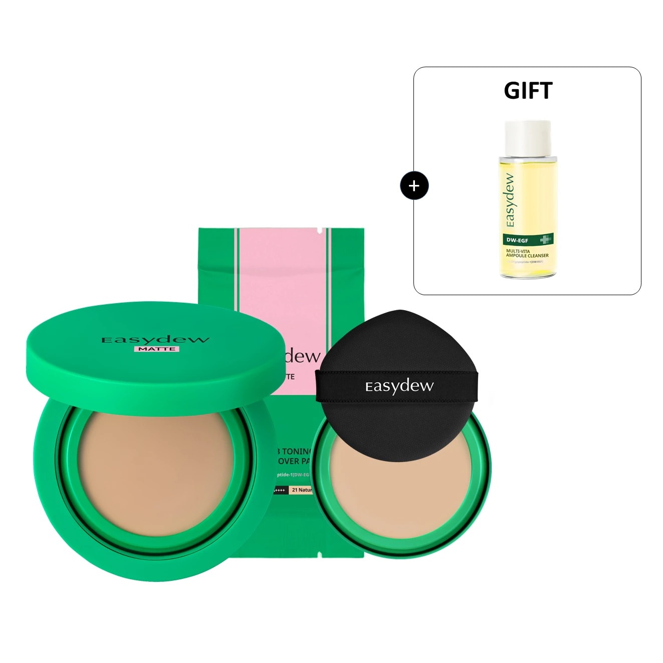 Qoo10] イージーデュー 【最大54％】【本品+リフィル+GIFT : ベースメイク