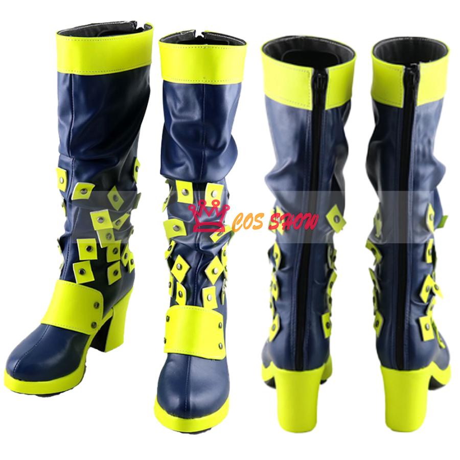 2025新品販売 ジョジョ奇妙な冒険 ストーンオーシャン 空条徐倫 くうじょう ジョリーン コスプレ靴（22.5cm29cm）コスプレシューズ ハイヒール ブーツ 仮装 男女兼用