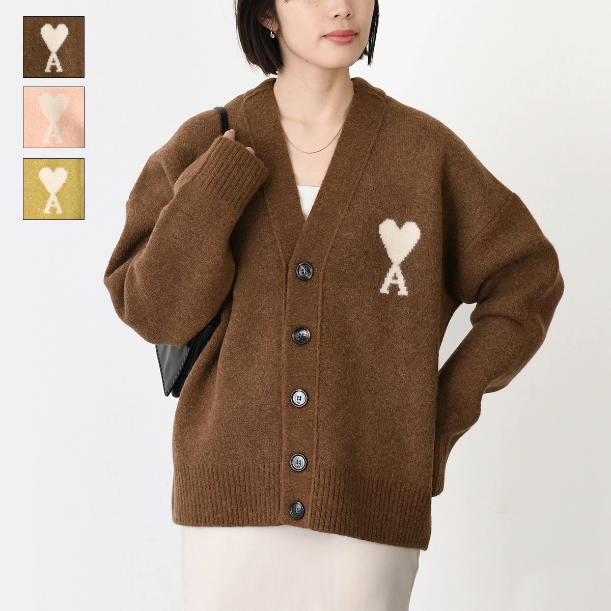 トップス Ami De Coeur アルパカニット カーディガン UKC365 KN0135 レディース ユニセックス