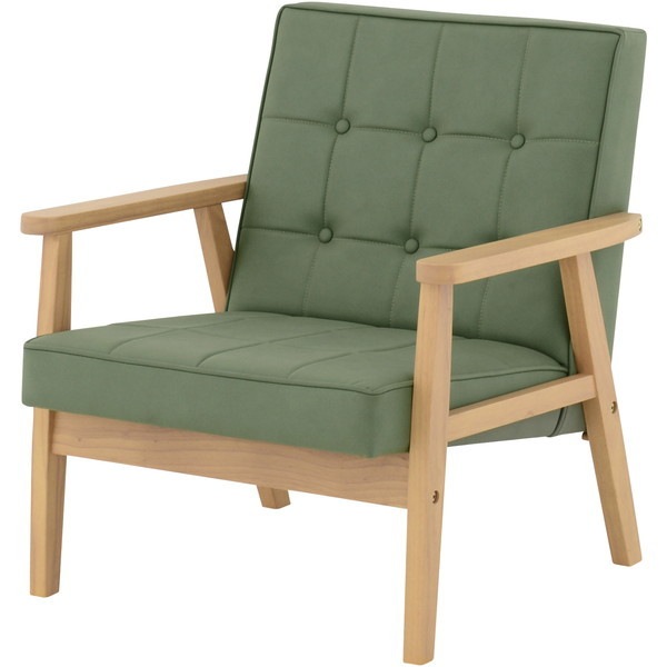 ロコラ 1Pソファ GR グリーン メーカー直送