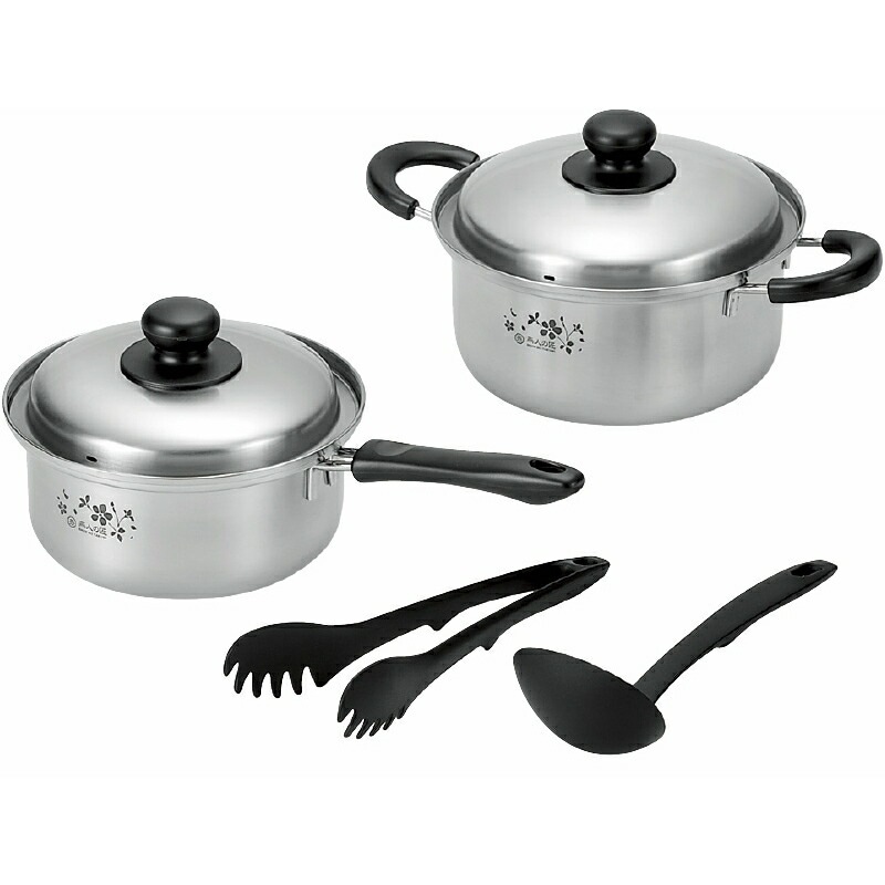 （ギフト）燕人の匠 桜吟 両手鍋20cm&片手鍋18cm