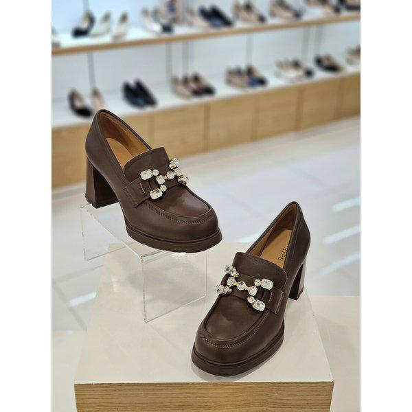 [] by 女性用ジュエリー装飾チャンキーローファー (7.5cm) 112431020-1 [P003754808]