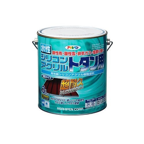 （まとめ買い）水性シリコンアクリルトタン用 緑 3L [x3缶セット]