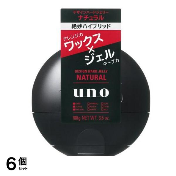 UNO(ウーノ) デザインハードジェリー ナチュラル 100g 6個セット