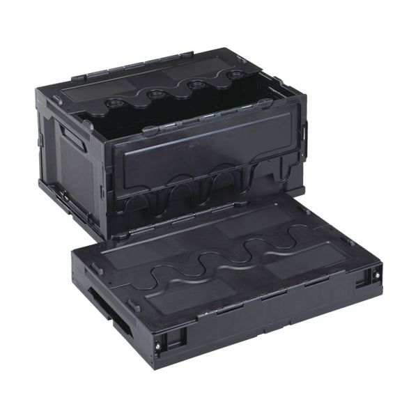 岐阜プラスチック工業 折りたたみコンテナー CF-S76NR 黄 透明 CF-S76NR-YT 1台 組立式 折りたたみ コンテナ 収納 容器 オリコン