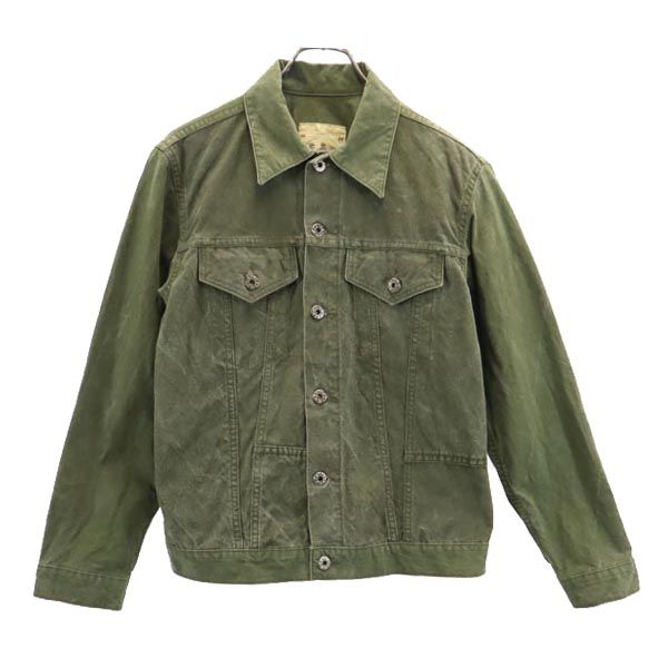 USA製 ジャケット 38 カーキ Gジャン風 メンズ