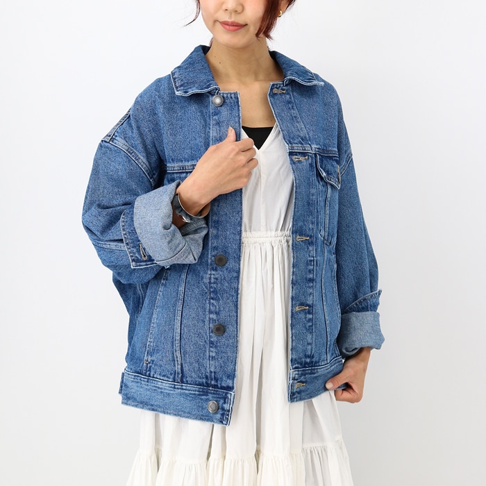 UJK204.DE0001 デニムジャケット 261379 Gジャン 長袖 アウター ユーズドブルー オーバーサイズ