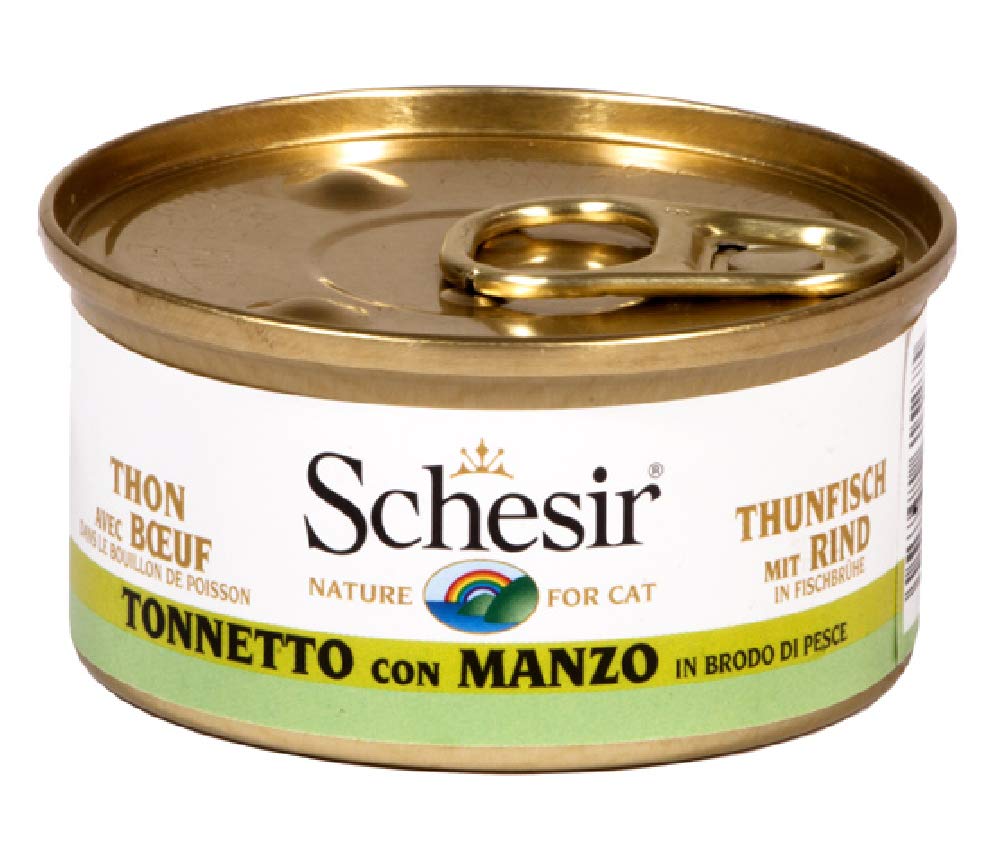 シシア ツナ＆ビーフフィレ 85g缶 x 14缶 成猫用 【Schesir