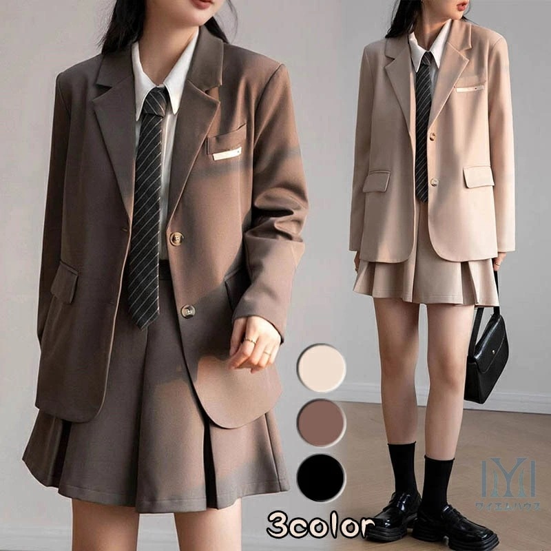 【新商品】2026人気卒業式 スーツ 女の子 卒服 韓国 制服 フォーマルスーツ ブレザー 入学式 スーツ 女の子 2点セット 大きいサイズ 女子 卒服 高校生 レディース ピアノ発表会 スーツ フォ