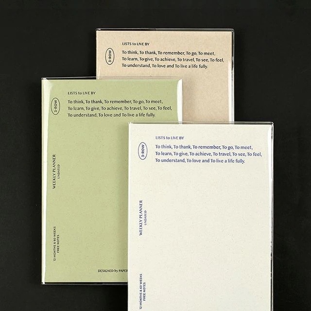 PRN LIST T LIVE BY 日付表示なし - スケジュール帳 韓国 手帳 メモ帳 ノート かわいい 文房具 システム手帳 プランナー 8,118円