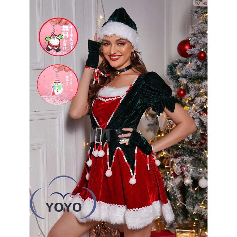 コスプレサンタ コスプレ クリスマスツリー ツリー ワンピース 帽子 クリスマス サンタコス 大人 セクシー レディース