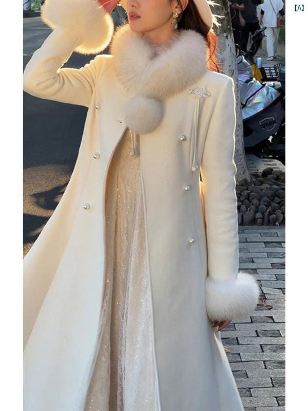 レディース レディース　アーバンファッション　モダンファッション　海外　欧州　個性的　アーバン パーティー ウール コート 秋 シーズン ハイエンド 小柄 香り レディース フランス ミドル丈