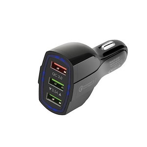 シガーソケットカーチャージャー 車載充電器 QC3.0 USB 3ポート 合計7A 急速充電 超高出