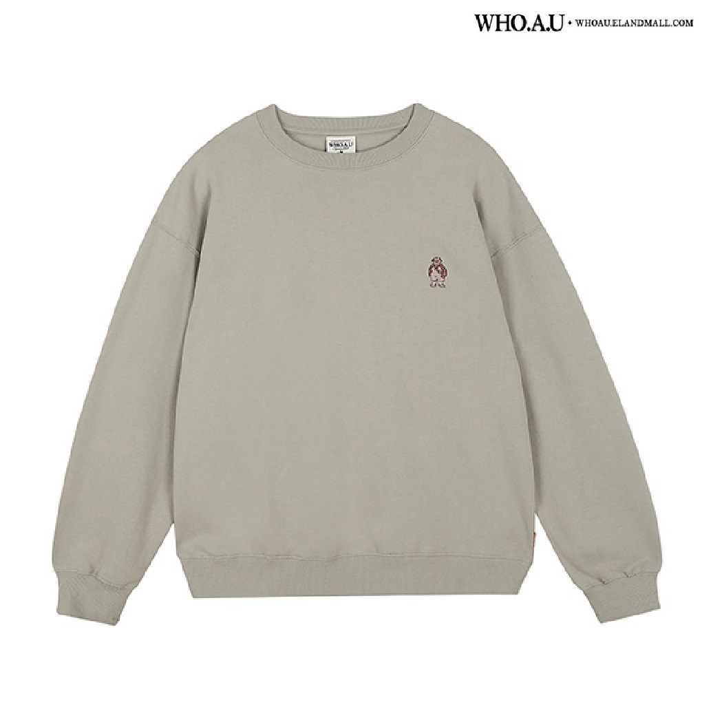 [最終在庫] 即出荷 Steve embroidery sweatshirt (起毛) _LIGHT KHAKI