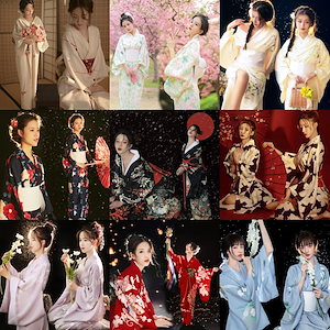 20色 新しい 和服セット 夏祭り花火大会 着物 神明の少女ローブ 伝統 スーツ