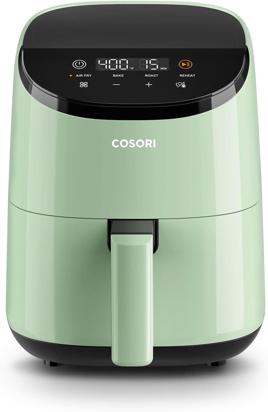 COSORI Small Air Fryer Oven 2.1 Qt, 4-in-1 Mini Airfryer, Bake, Roast, Reheat, Space-saving & Low-no