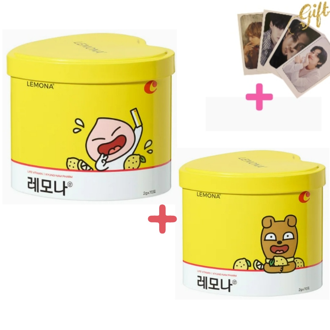 [1+1]カカオフレンズ ハート缶(2gx70包)x2ランダム発送(BTSフォトカード2枚贈呈) 5,795円