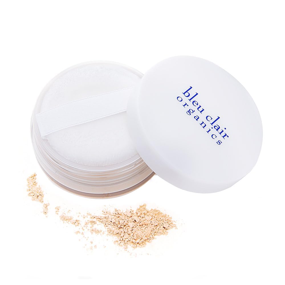 オーガニック uvファンデーション ローズリッチUVフェイスパウダー 6g SPF50+ PA++++ 容器に入るパフ付き カバー力高い 石鹸で落ちる ブルークレール