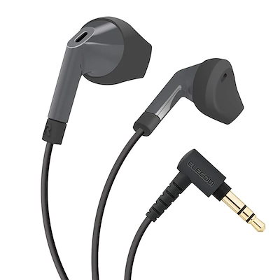 他サイト： エレコム　ELECOM　有線インナーイヤー型 ［φ3.5mm ミニプラグ］ ブラック　EHP-F10IABKの商品画像