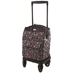 メロディ　スムーズST / 小花BK(ブラック)　敬老の日お買いものカートプレゼントギフト送料無料おしゃれショッピングカート