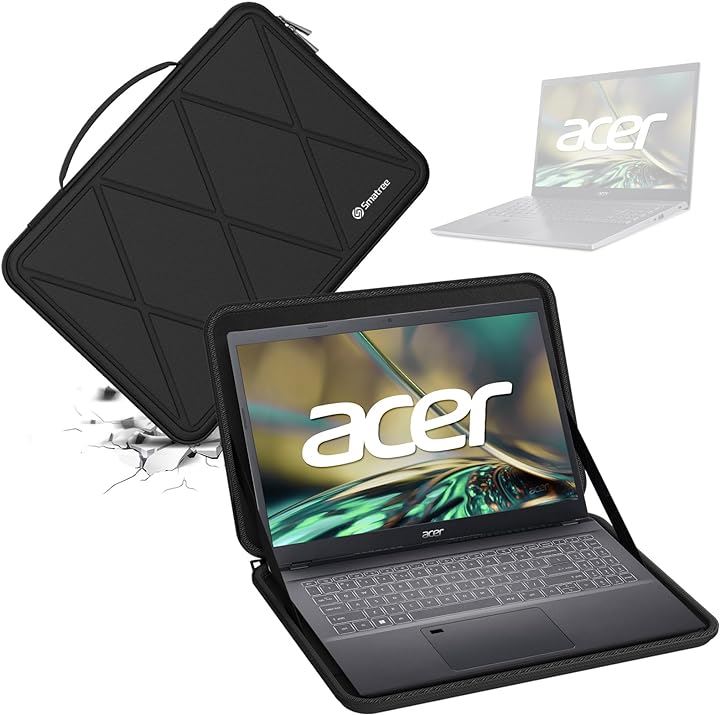 ハードEVA保護スリーブケース 14インチ Acer Aspire 5 Laptop 耐衝撃( Black-For Acer 14インチ, For Acer 14インチ(X8255))