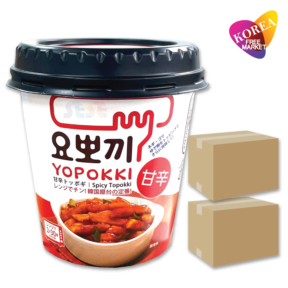 ヨッポギ 甘辛味 140g 24個セット / カップトッポキ ヨポキ YOPOKKI 韓国食品