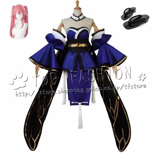 【品質良い 大好評中】Fate/Grand Order 玉藻の前 ウィッグ 靴 追加可 コスプレ衣装 演出服 クリスマス ハロウィン 文化祭