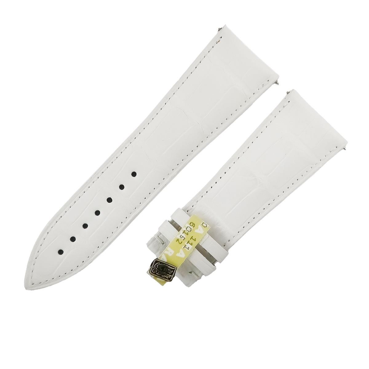 コンキスタドール コルテス 10000 KING用 クロコバンド メンズ 未使用 純正 ベルト ロング 30mm 白 3年保証