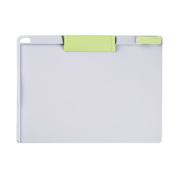 （まとめ）スマートバリュー クリップボードA4ヨコ グリーン D148J-GR（x10セット）