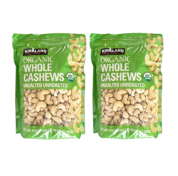 シグネチャー 有機 無塩カシューナッツ 1.13kgx2個セット　おつまみ　コストコ