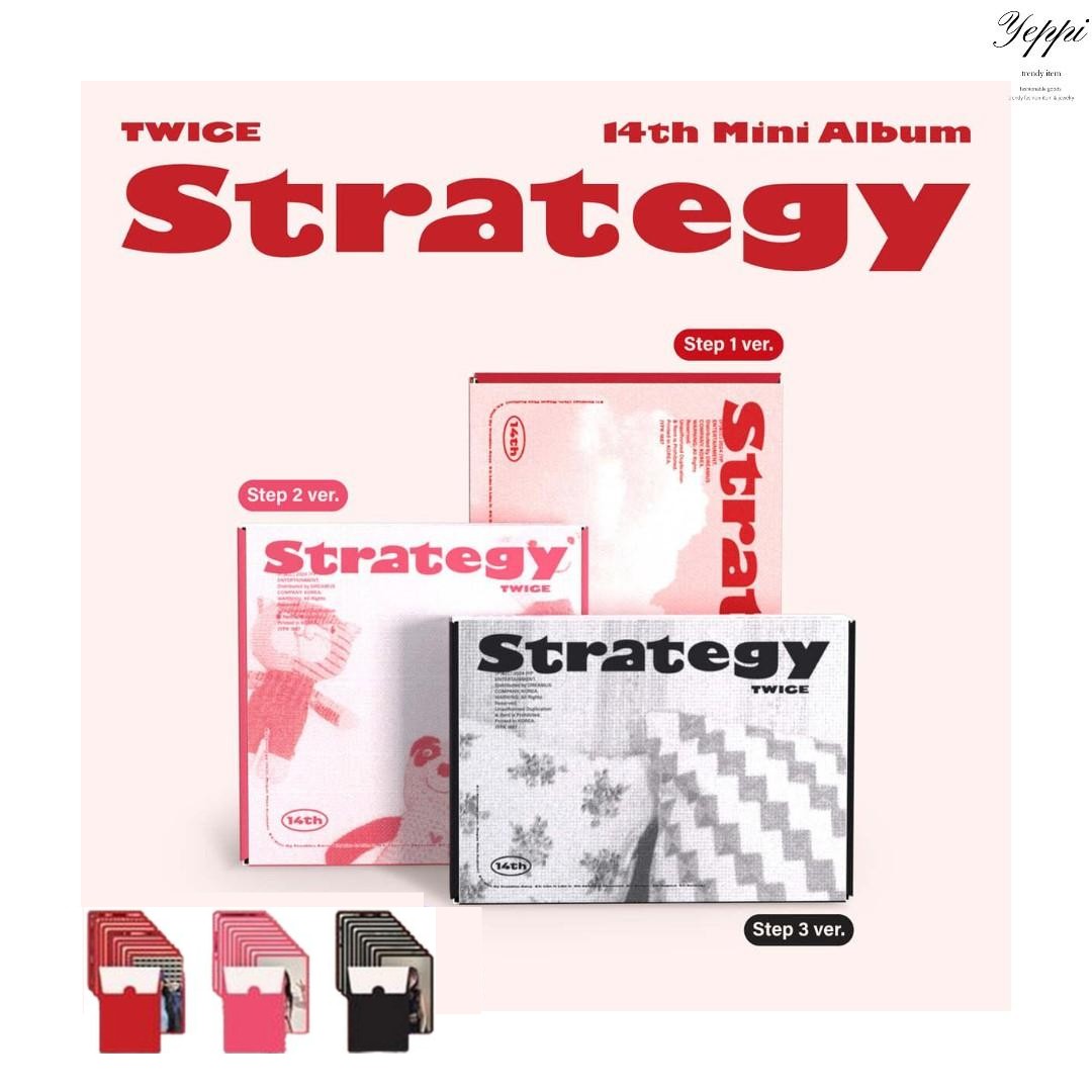 【 当日出発 】 TWICE 14th Mini Album STRATEGY 3種 セット [ 予販特典フォトカードセット3種セット ] 6,632円