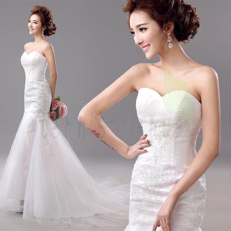 ウエディングドレス 安い ウエディングマーメイドドレス 二次会 花嫁 マーメイドドレス ロングドレス