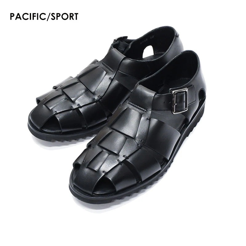 PACIFIC/SPORT NOIRE-LIS NOIR 123312 パシフィック グルカサンダル レザー サンダル メンズ 靴 ブラック 黒 おしゃれ 29,770円